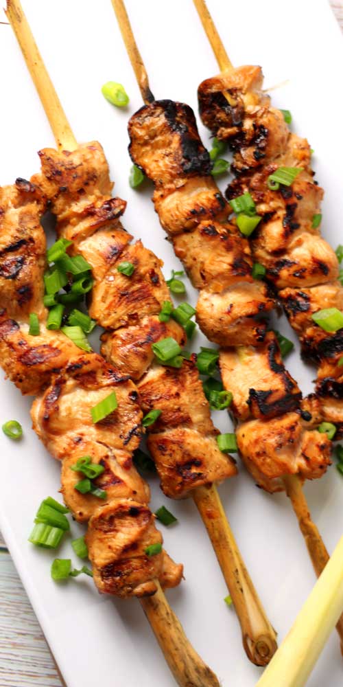 Canapés Chicken Skewers Satay