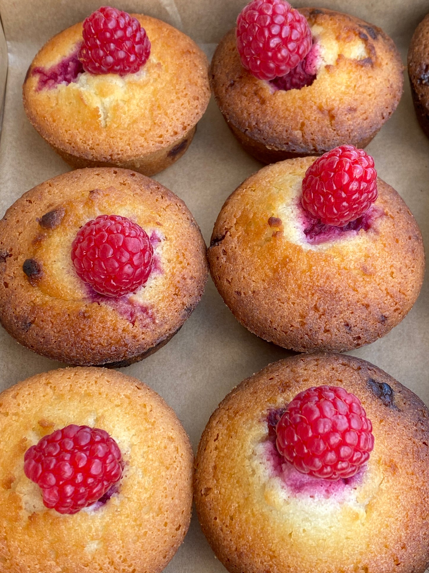 Raspberry & White Chocolate Friands