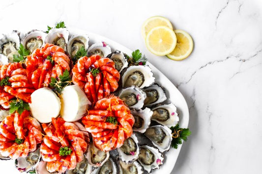 Peeled Prawns and Oyster’s platter