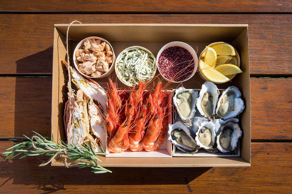 B & B Seafood Romantic Sunset Getaway Menu.