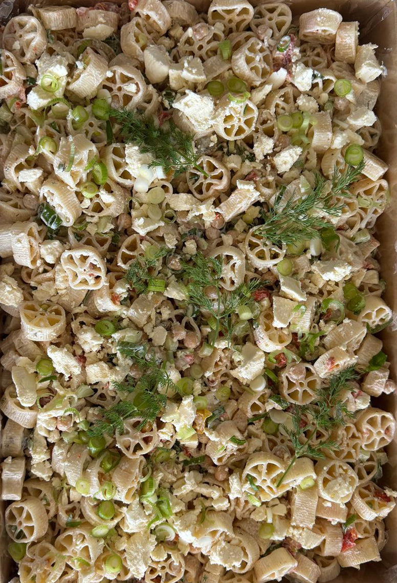 Butterfly Pasta Salad w Mint, Basil, Mayo & Capsicum