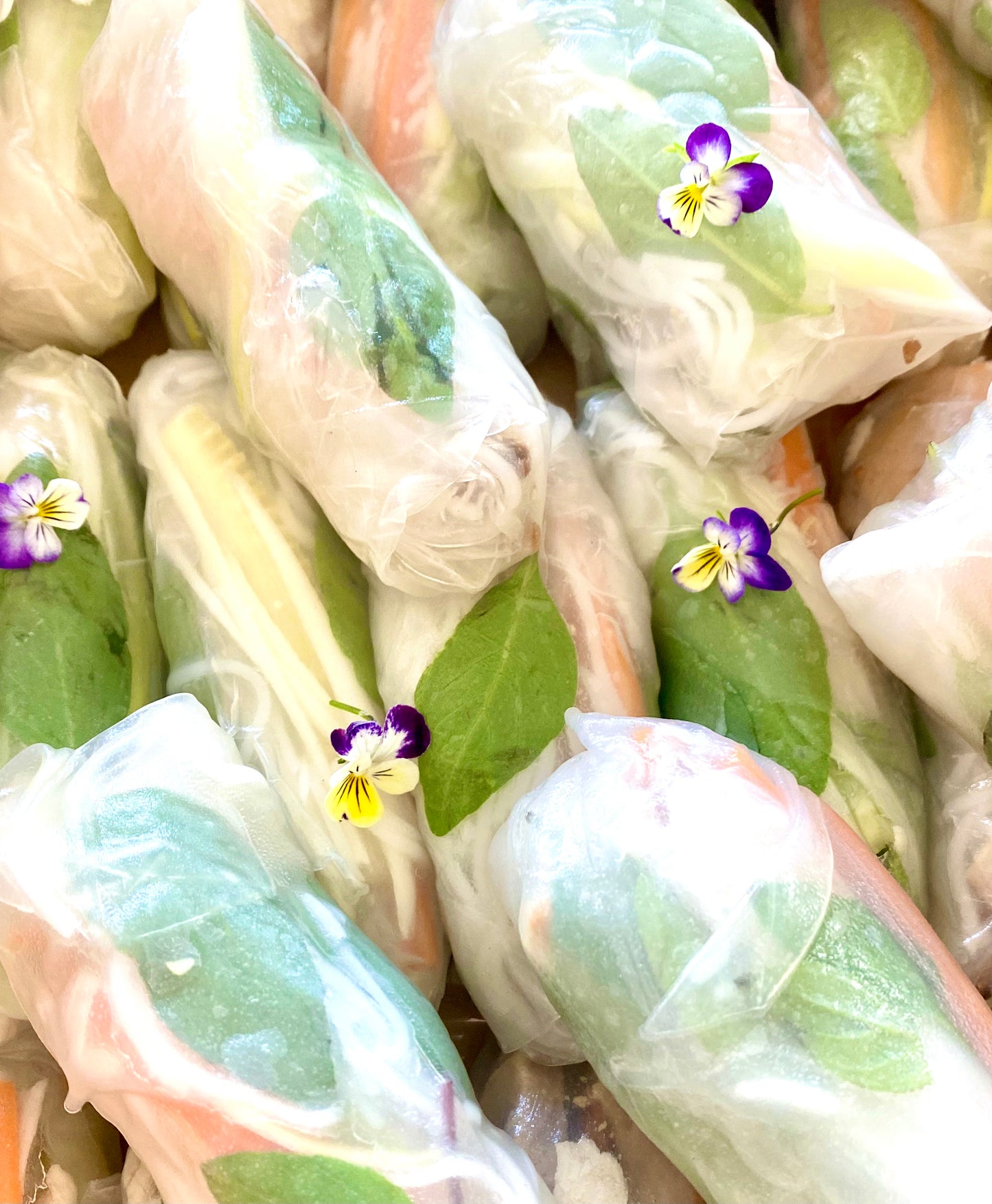 Rainbow Vietnamese Rice Paper Rolls